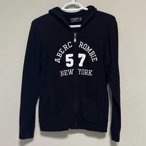 Abercrombie & Fitch Black Hoodie Jacket